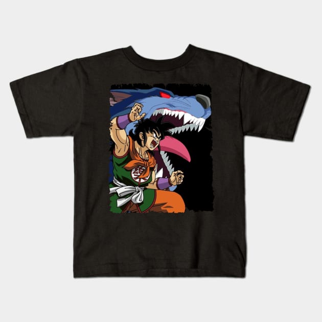 YAMCHA MERCH VTG Kids T-Shirt by Melesz.Ink Tattoo